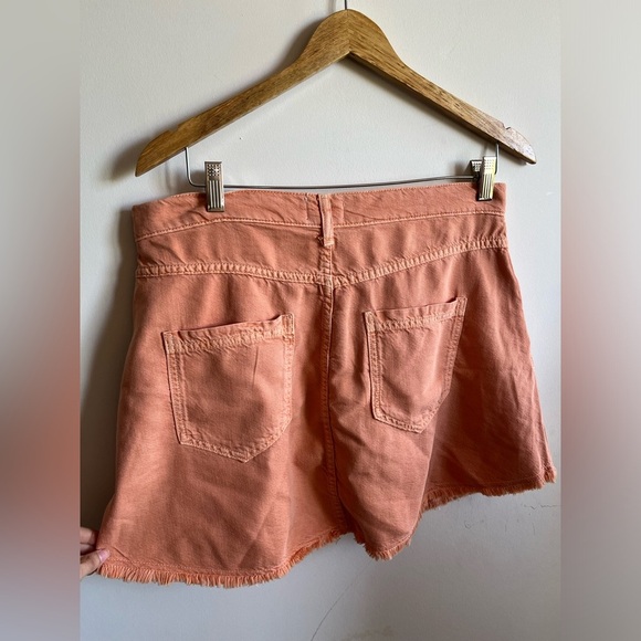 NWT Anthropologie PILCRO Pink/Rose Cotton-Lyocell Pleated Micro Denim Skirt 12 - Picture 10 of 16